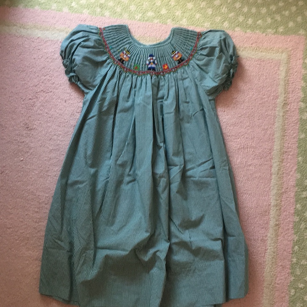 Rosalina smocked Christmas dress